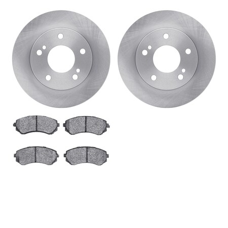 Dynamic Friction Company Front Brake Rotors with 5000 Advanced Brake Pads 6502-67175